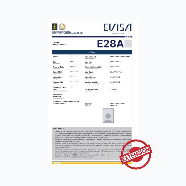 Investor KITAS Extension
