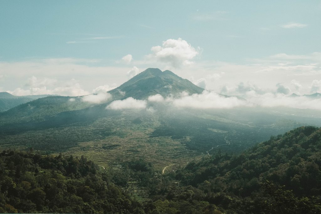 View of Mount Batur from penelokan