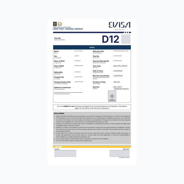 Multiple Entry Pre-Investment Visa (D12)