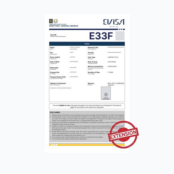Image of E33F visa (retirement visa)